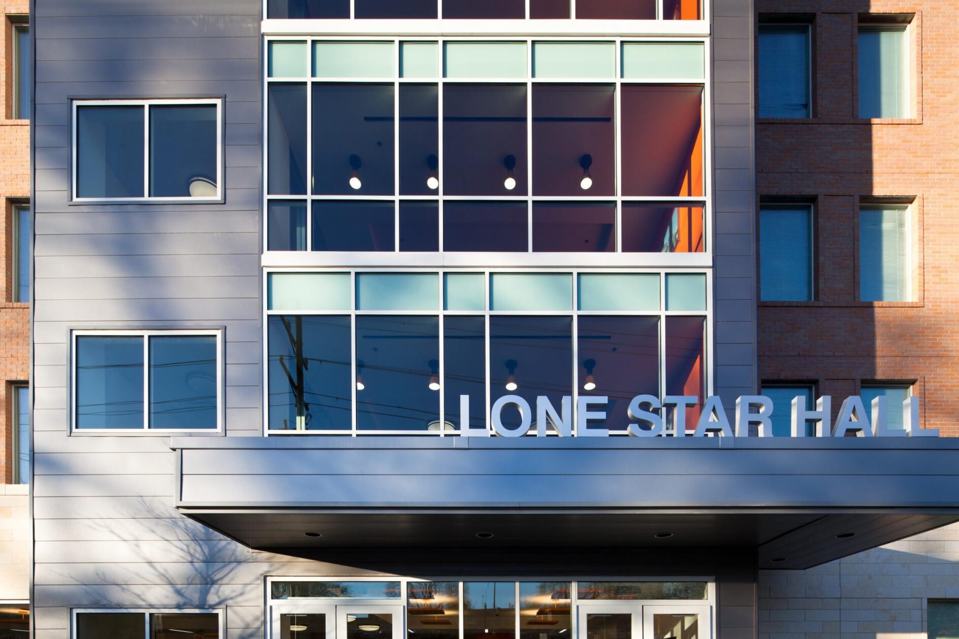 Residence hall entrance