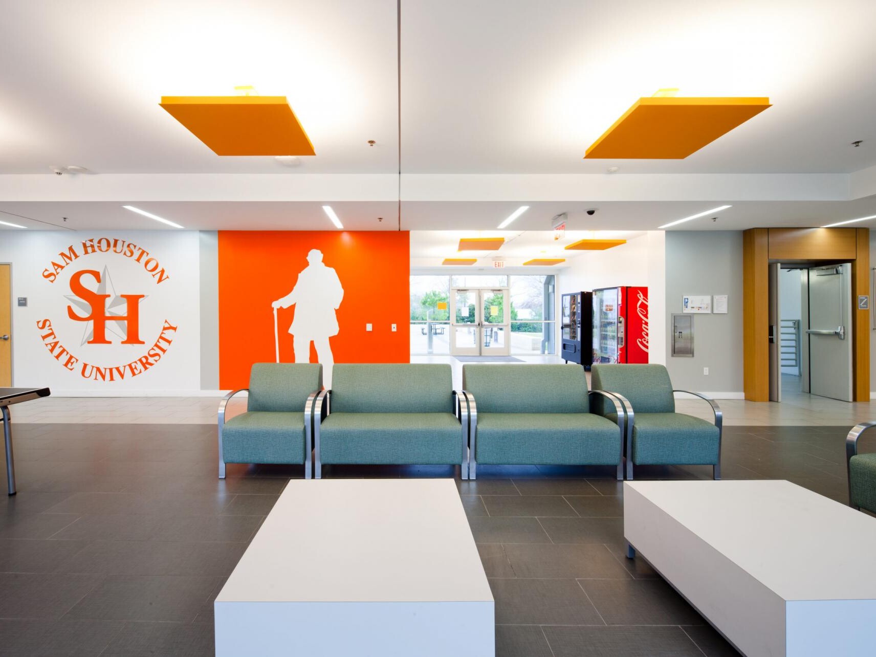Residence hall lobby