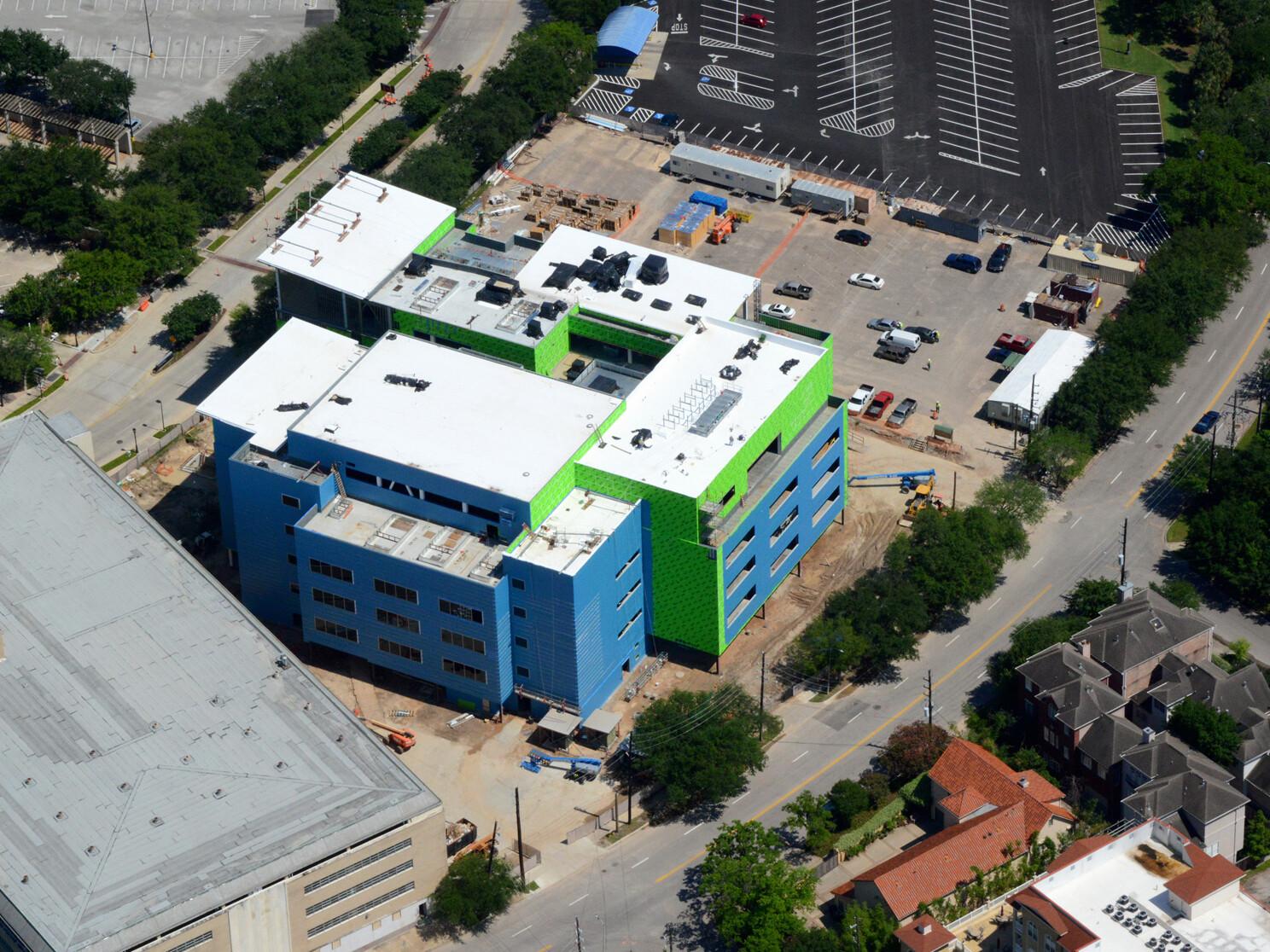 Aerial of building
