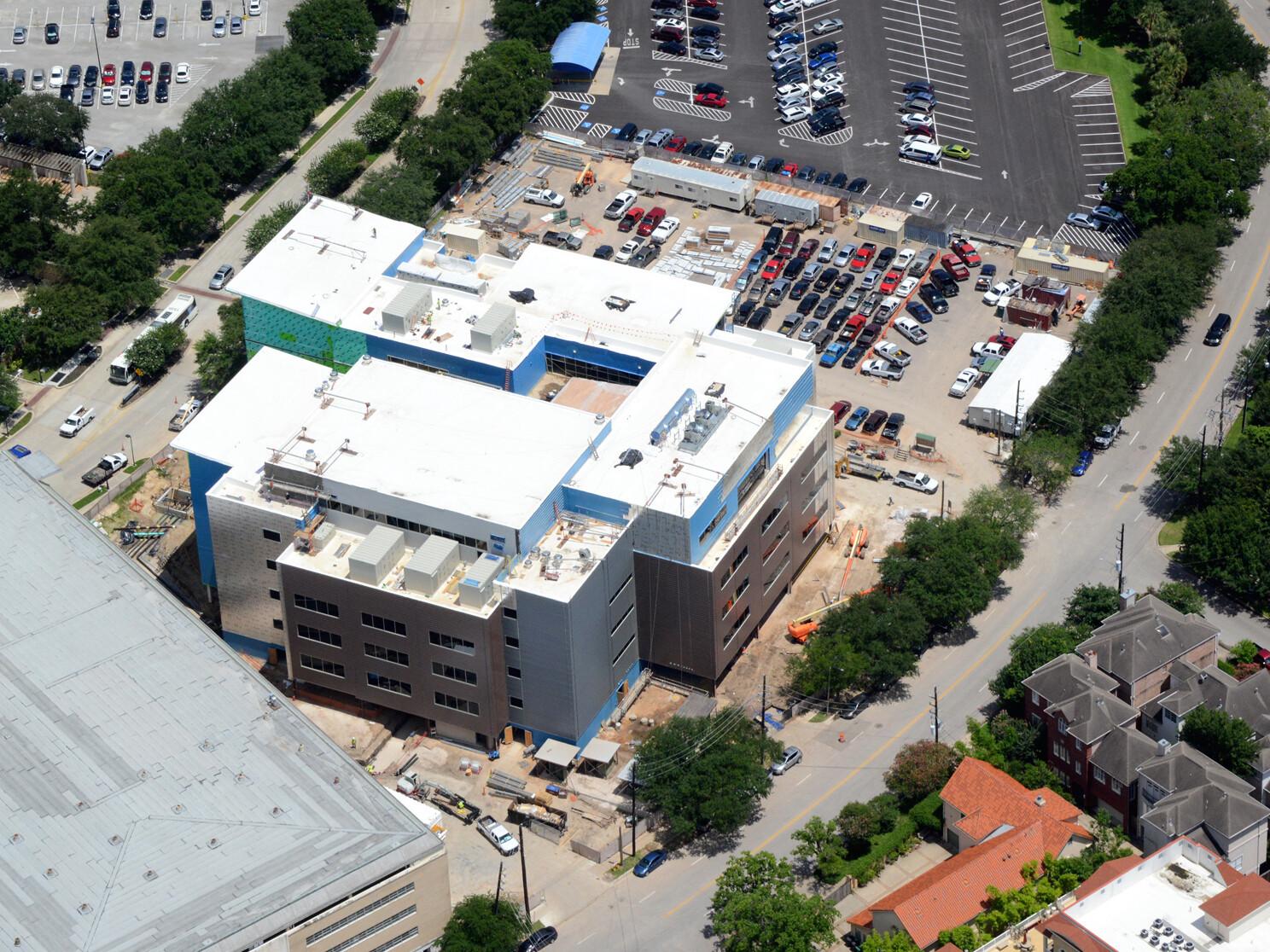 Aerial of building