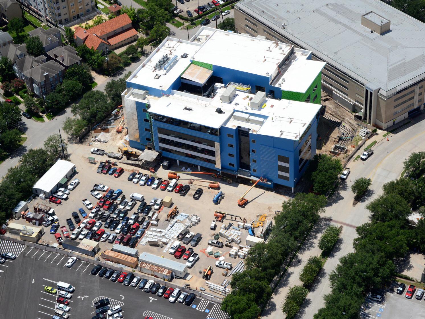 Aerial of building