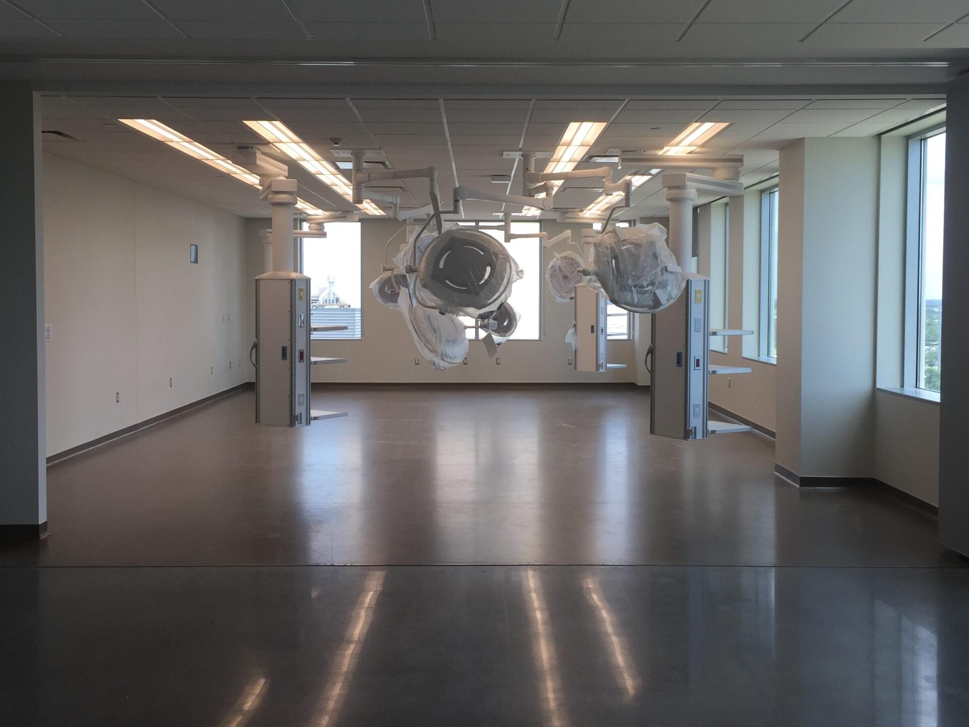 Empty Room with Hospital Equipment