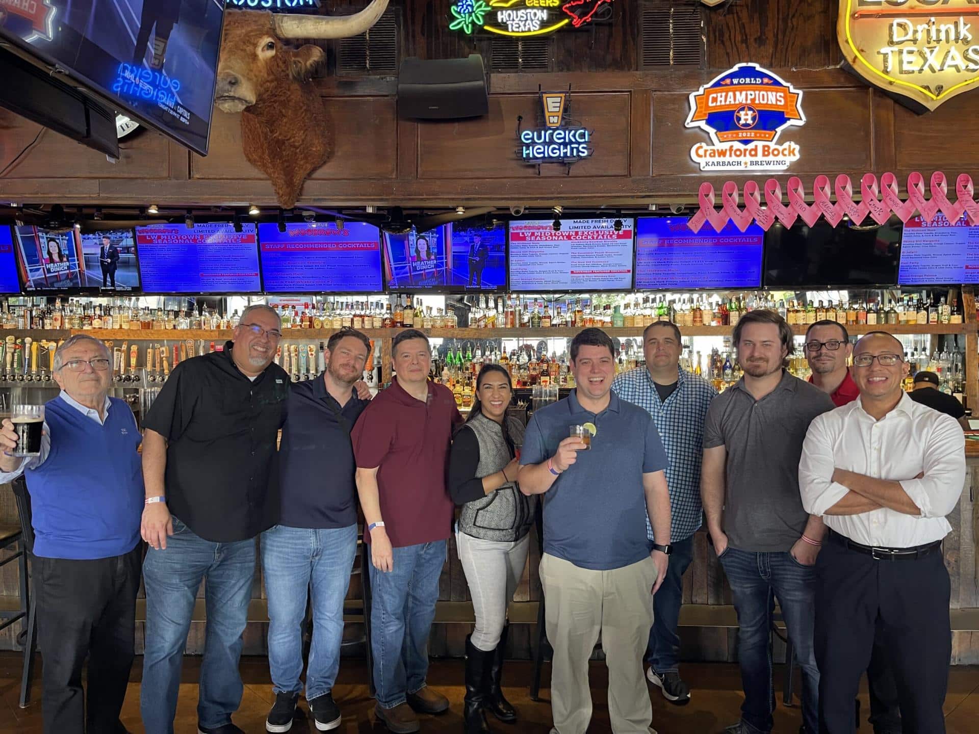 E&C employees smiling