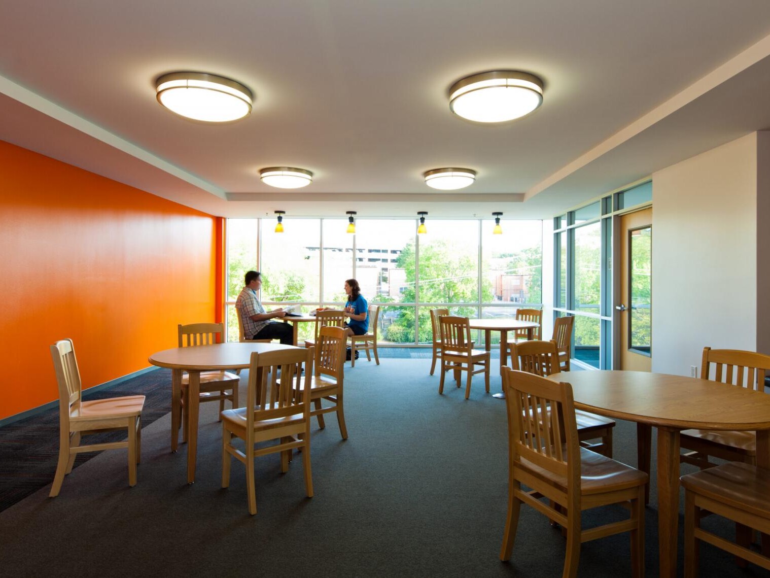 University residence hall lobby