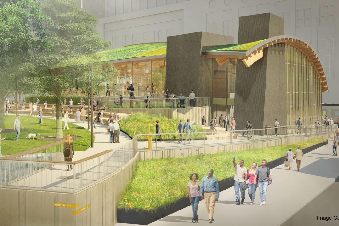 Rendering of building