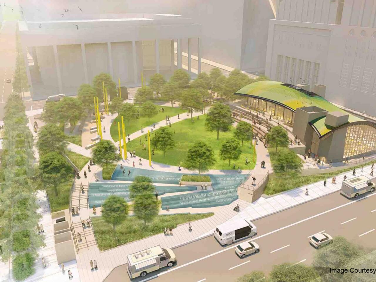 Rendering of building