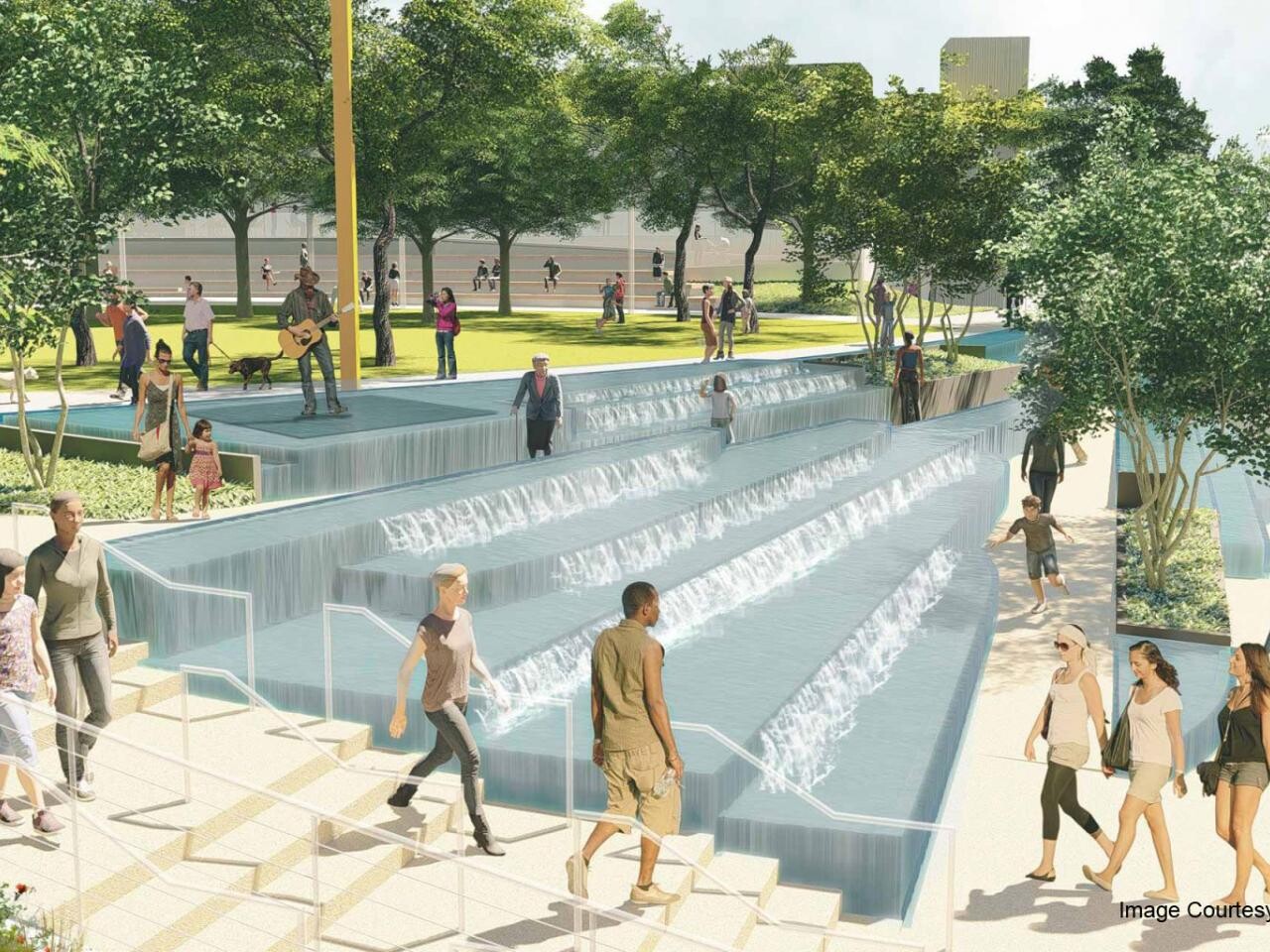 Rendering of building