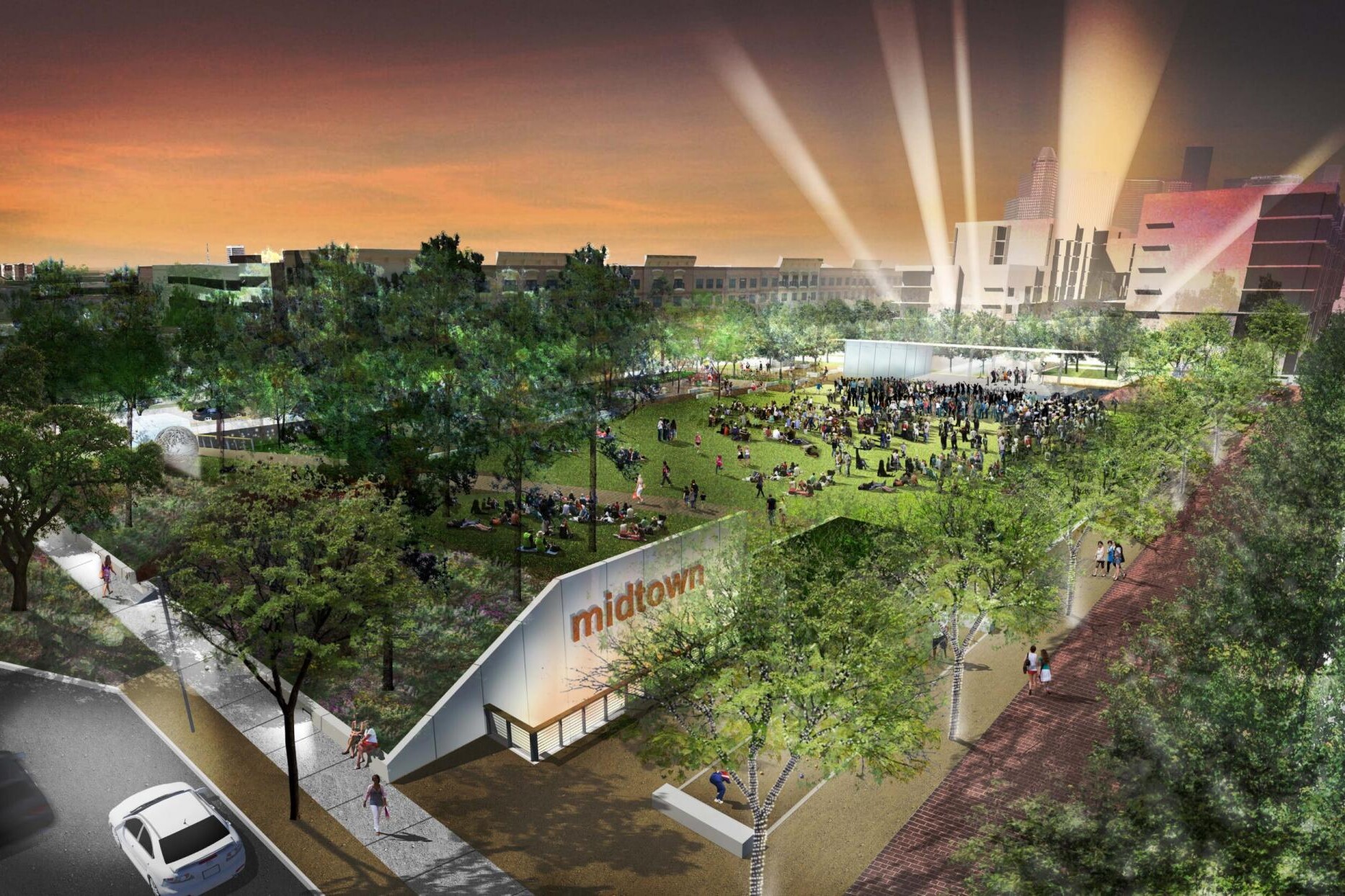 rendering of a park