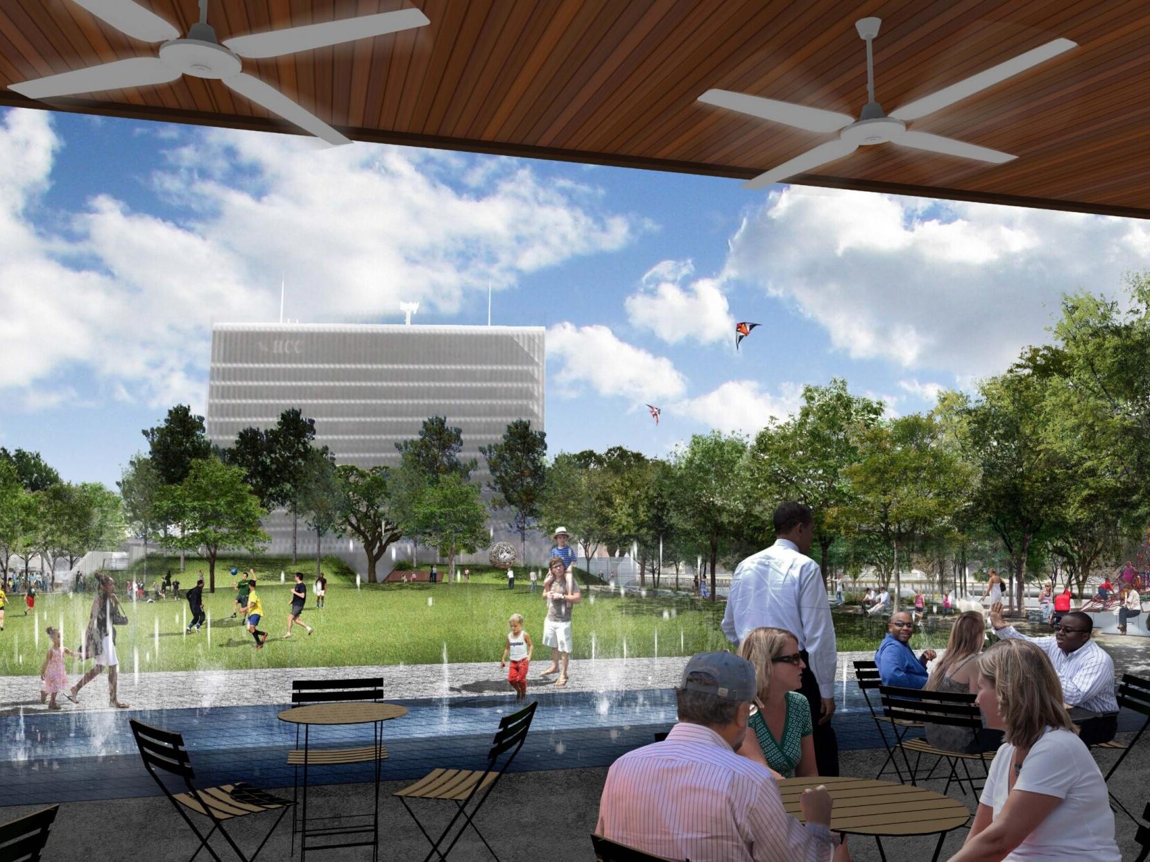 rendering of a park