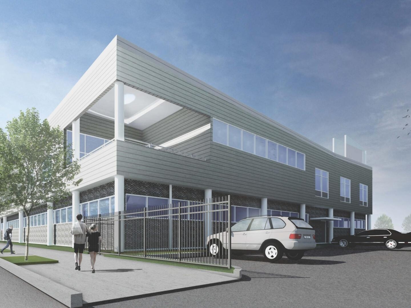 rendering of exterior of building
