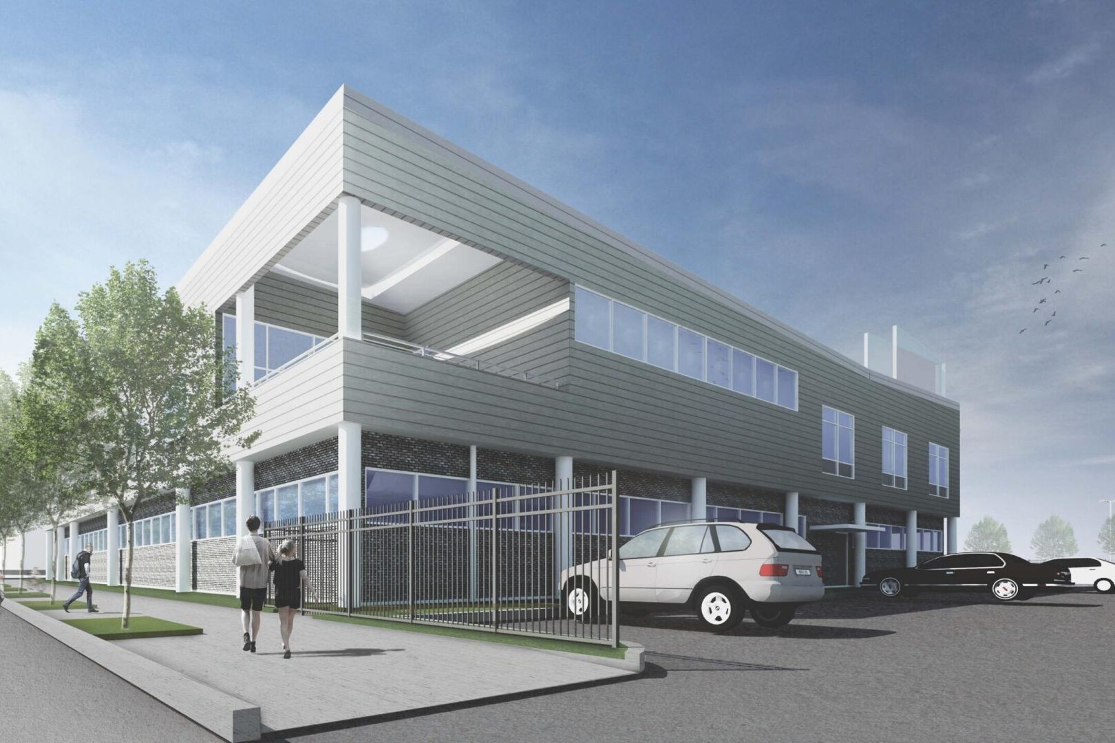 rendering of exterior of building