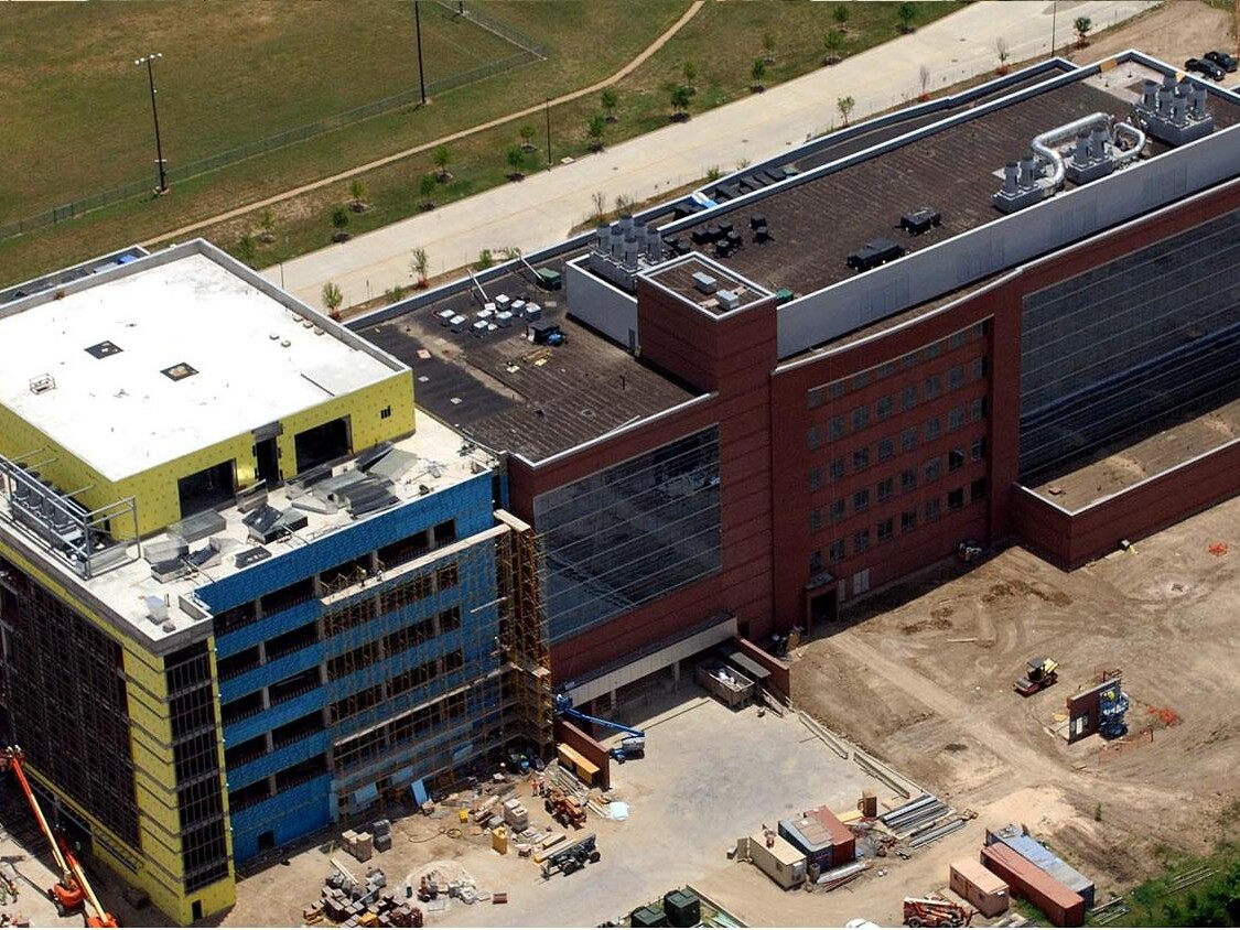 Aerial of building